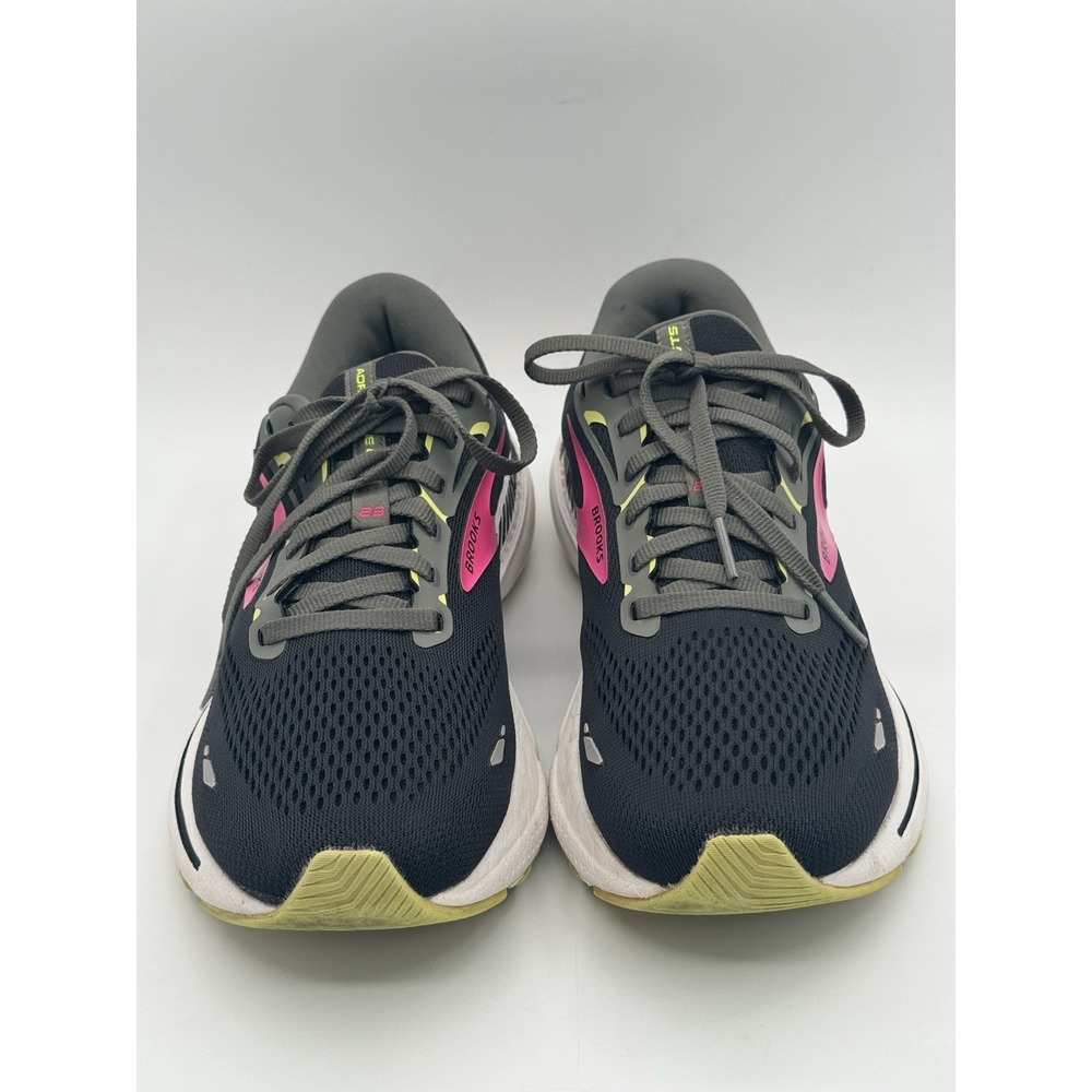 Brooks Womens Adrenaline GTS 23 1203811B037 Black Running Shoes Sneakers Size 10 - Picture 2 of 14